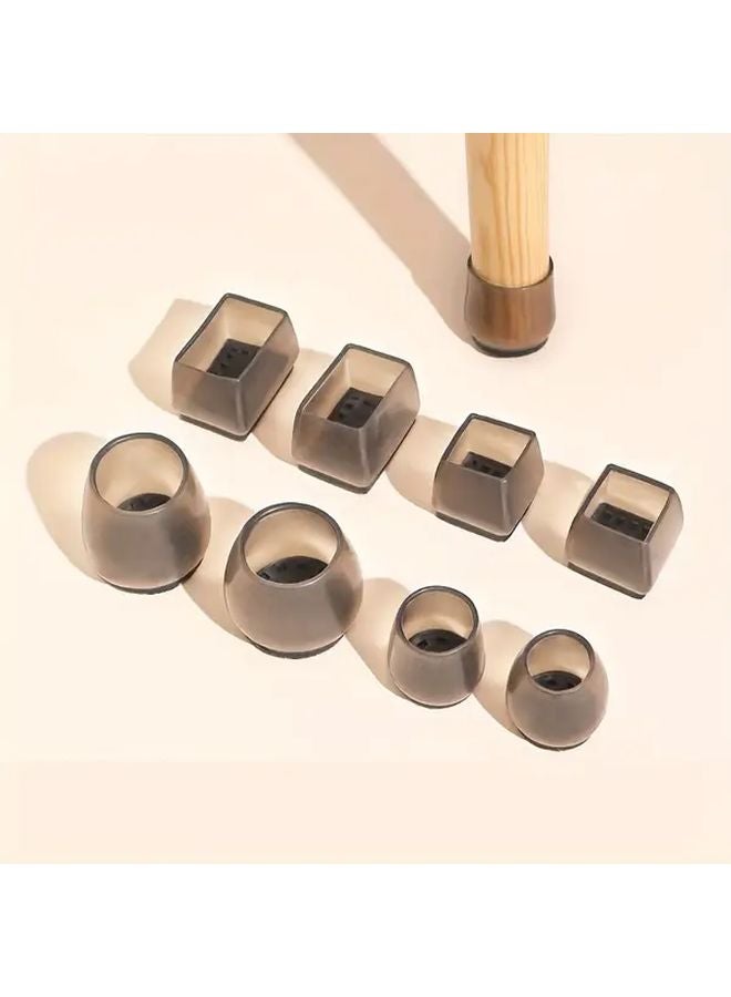 Tawny Small Round 8 Pcs Table And Chair Foot Pads Mute Wear Resistant Leg Protection Covers - Image 5